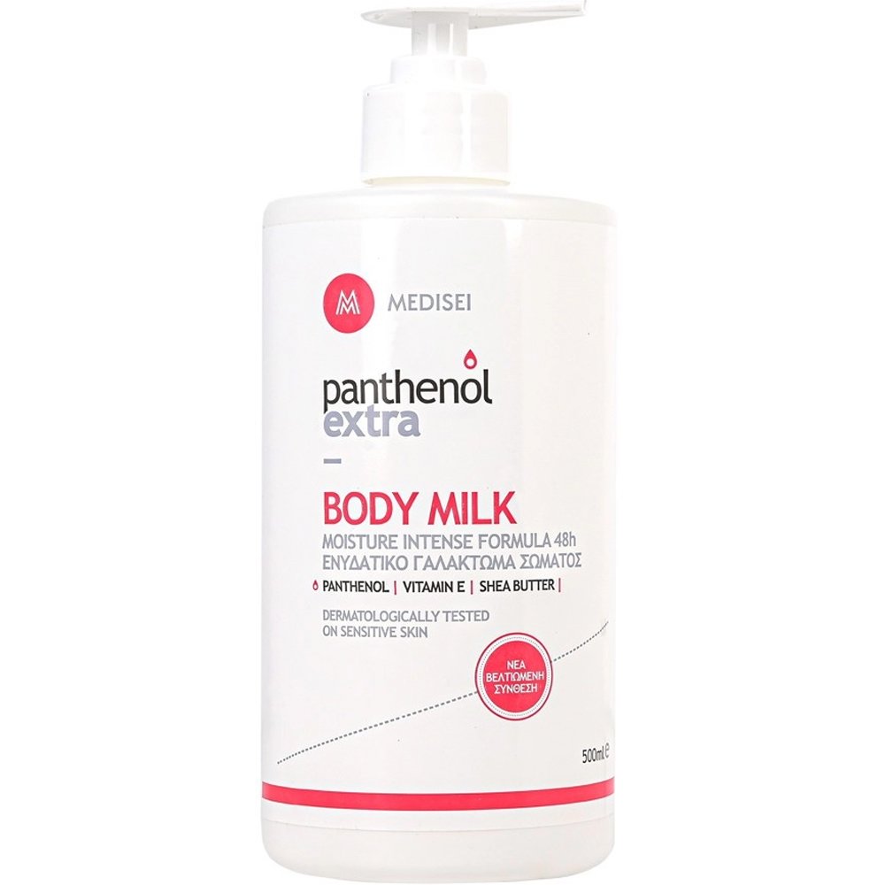 Medisei Panthenol Extra Body Milk 48h Ενυδατικό Γαλάκτωμα Σώματος 48ωρης Διάρκειας 500ml