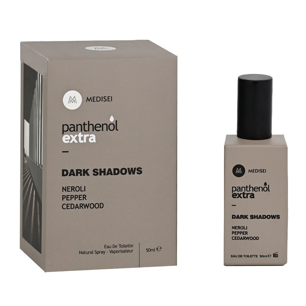 Medisei Medisei Panthenol Extra Dark Shadows Eau De Toilette Ανδρικό Άρωμα με Νέρολι, Πιπέρι & Κέδρο 50ml