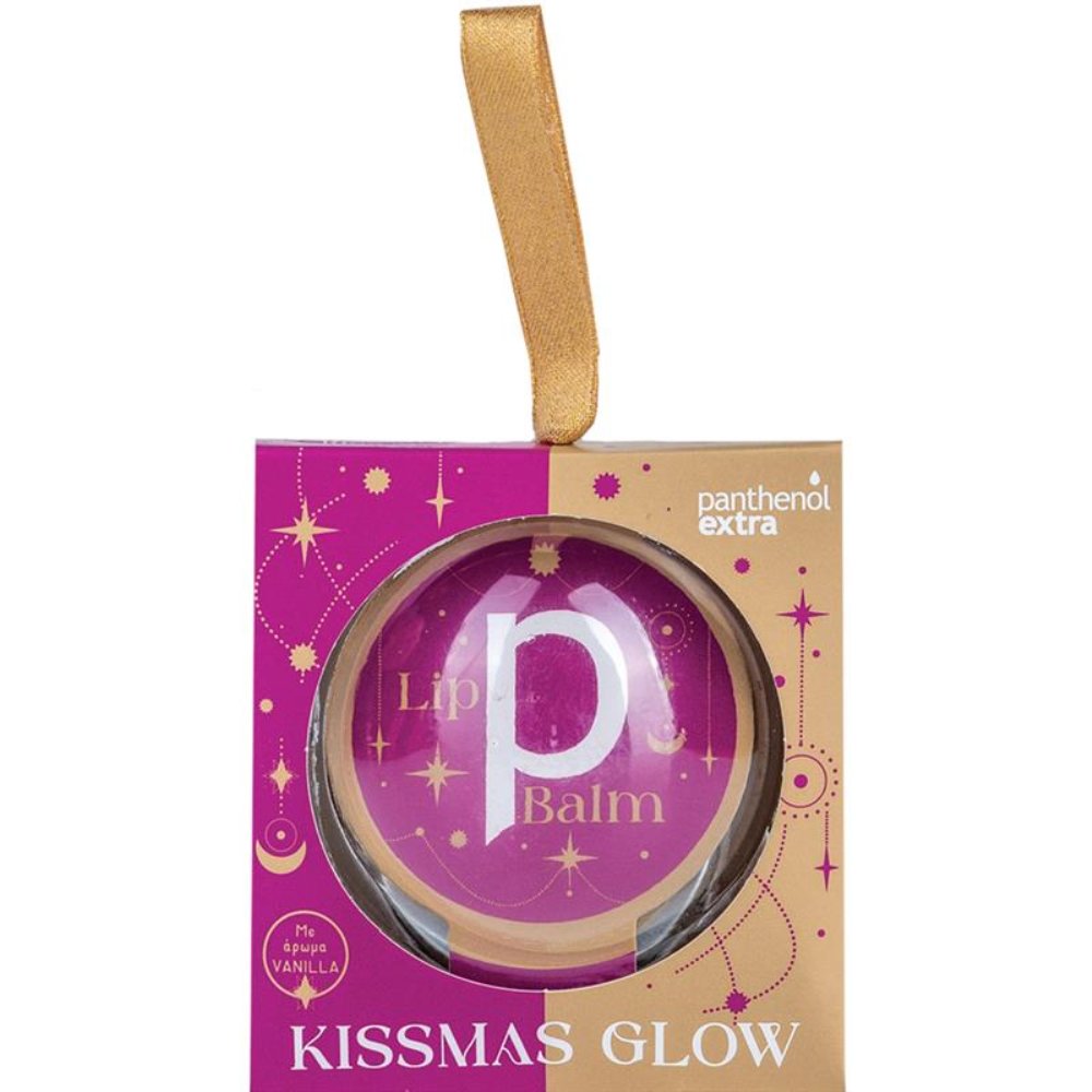 Medisei Panthenol Extra Kissmas Glow Lip Balm Ενυδατικό Balm Χειλιών με Γιορτινή Διάθεση & Άρωμα Βανίλια 10g