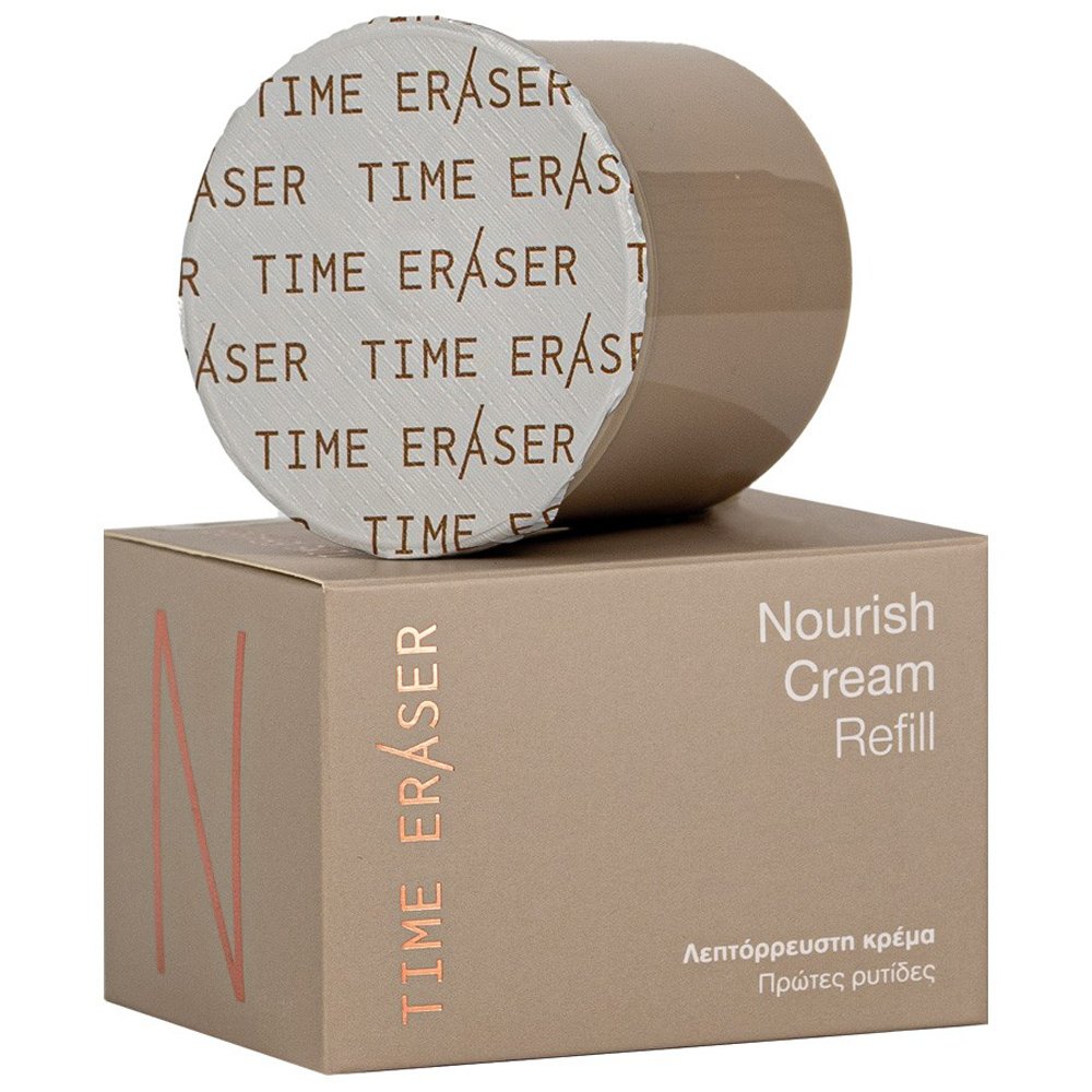 Medisei Time Eraser Nourish Cream Αντιρυτιδική Λεπτόρρευστη Κρέμα Προσώπου που Καταπολεμά τις Πρώτες Ρυτίδες 50ml Refill
