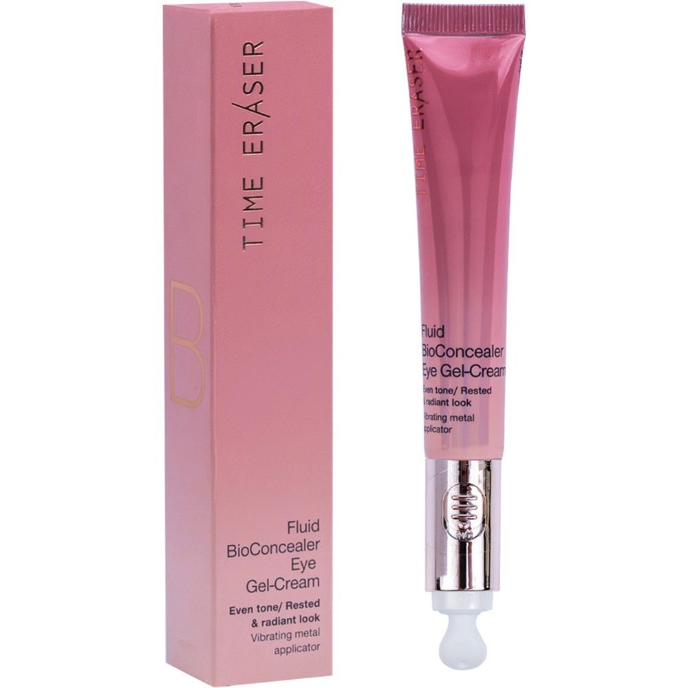 Medisei Time Eraser Fluid BioConcealer Eye Gel-Cream Κρέμα Ματιών σε Μορφή Τζελ για Ομοιόμορφο Τόνο, Ξεκούραστο & Λαμπερό Βλέμμα με Καινοτόμο Σύστημα Δονητικού Μασάζ 20ml