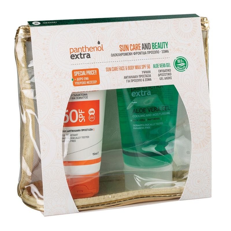 Medisei Promo Sun Care & Beauty Panthenol Extra Sun Care Face & Body Milk Spf50, 150ml & Aloe Vera Gel...