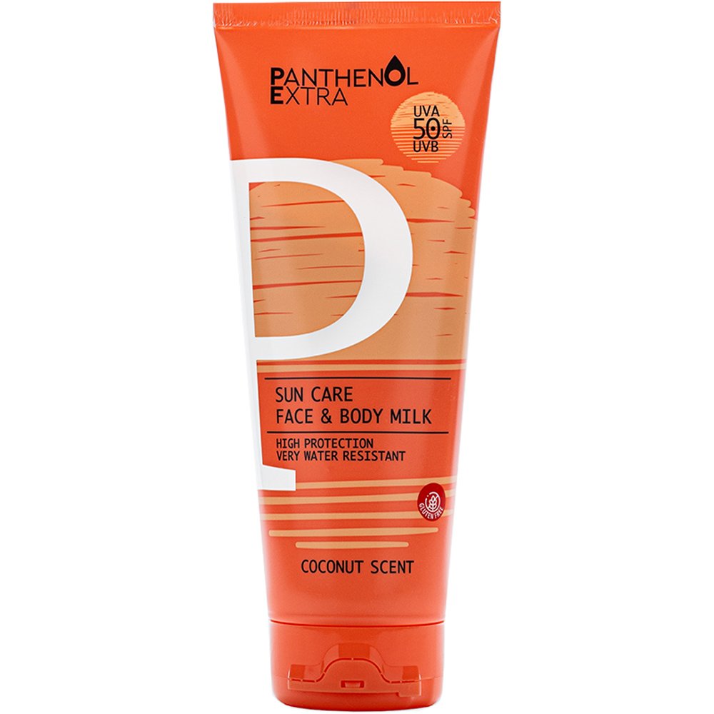 Medisei Panthenol Extra Sun Care Face & Body Milk Αντηλιακό Γαλάκτωμα Προσώπου & Σώματος Υψηλής Προστασίας Ανθεκτικό στο Νερό 200ml - Spf50