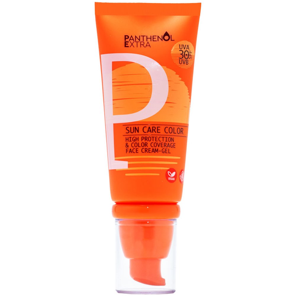 Medisei Panthenol Extra Sun Care Color Face Cream-Gel Spf30 Αντηλιακή Κρέμα-Τζελ Προσώπου με Χρώμα Υψηλής Προστασίας 50ml - Spf30