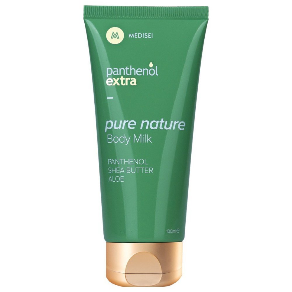 Medisei Medisei Panthenol Extra Pure Nature Body Milk Ενυδατικό Γαλάκτωμα Σώματος με Πανθενόλη, Βουτυρό Καριτέ & Αλόη 100ml