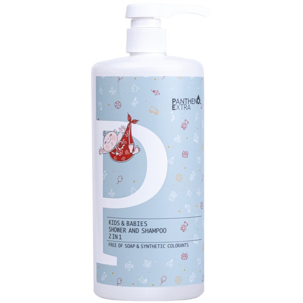 Medisei Medisei Panthenol Extra Kids & Babies 2in1 Shower & Shampoo Cleanser Ενυδατικό Αφρόλουτρο & Σαμπουάν για Παιδιά & Βρέφη Καθημερινής Χρήσης 1L