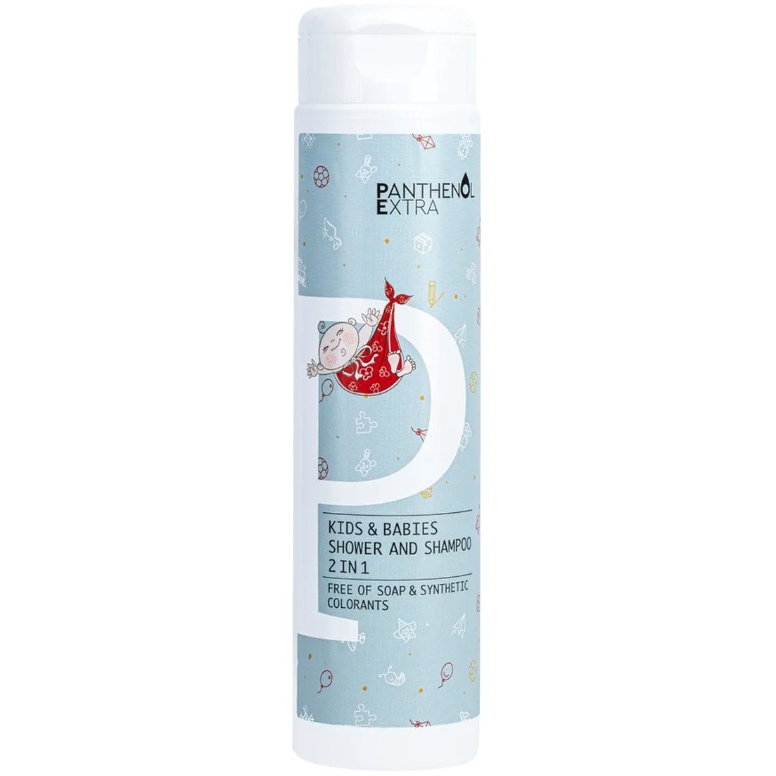 Panthenol Extra Kids & Babies 2in1 Shower & Shampoo Cleanser Ενυδατικό Αφρόλουτρο & Σαμπουάν για Παιδιά & Βρέφη Καθημερινής Χρήσης 300ml