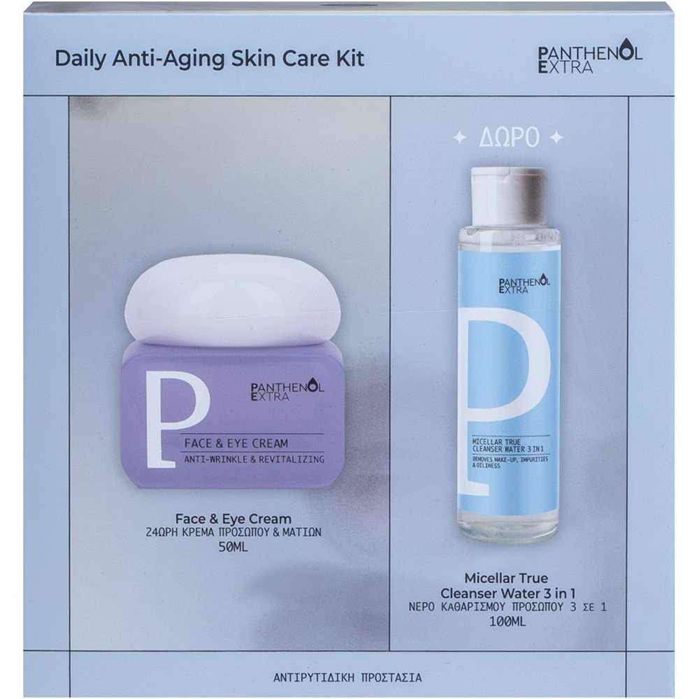 Medisei Panthenol Extra Promo Anti-Wrinkle & Revitalizing Face & Eye Cream 50ml & Δώρο True Cleanser 3in1 Micellar Water 100ml