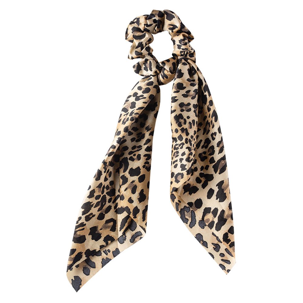 Medisei Dalee Hair Ties Μπεζ Λεοπάρ Λαστιχάκι Μαντήλι 1 Τεμάχιο