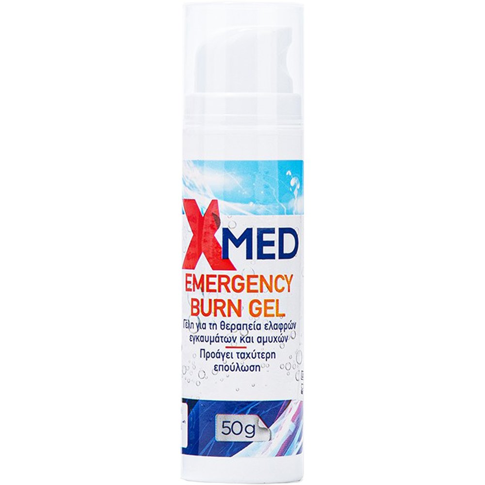 Medisei X-Med Emergency Burn Gel Γέλη για τη Θεραπεία Ελαφρών Εγκαυμάτων & Αμυχών 50g