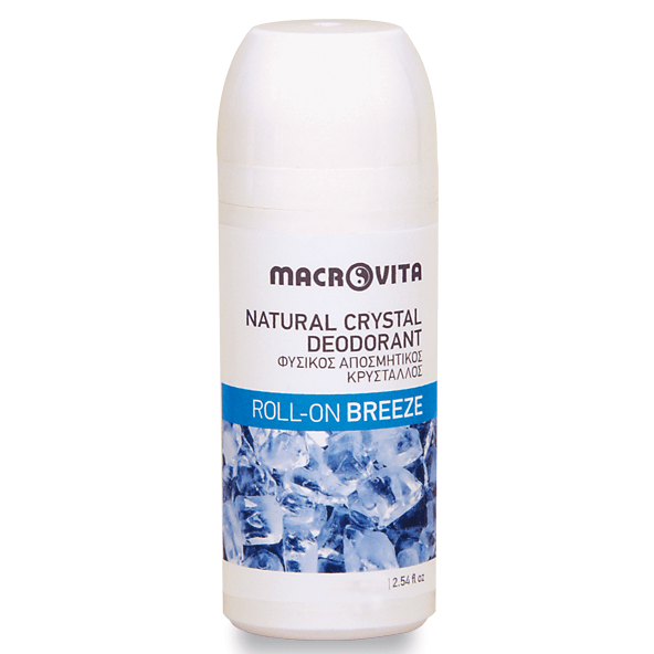Macrovita Φυσικός Αποσμητικός Κρύσταλλος Roll-On Άρωμα Breeze 50ml
