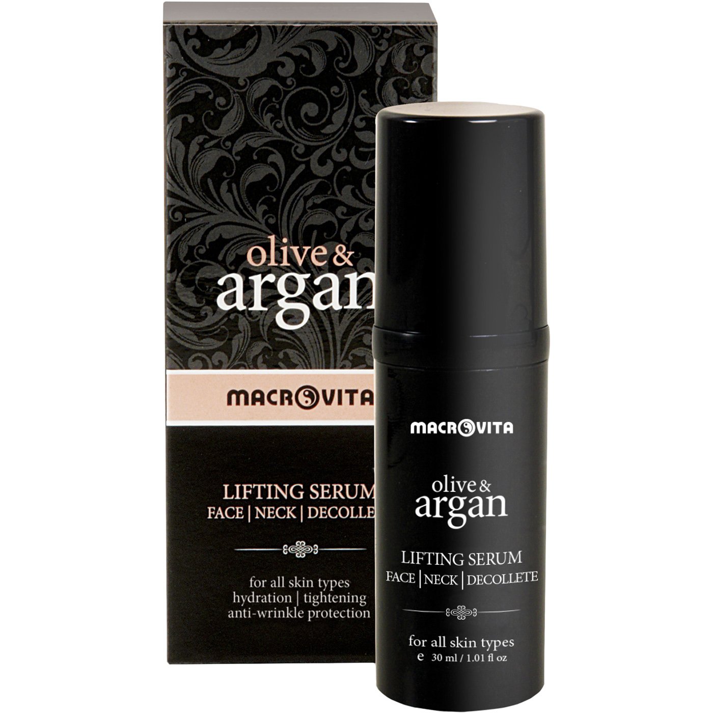 Macrovita Macrovita Olive & Argan Lifting Serum Ανορθωτικός Ορός Προσώπου με Έλαιο Άργκαν & Λάδι Ελιάς 30ml