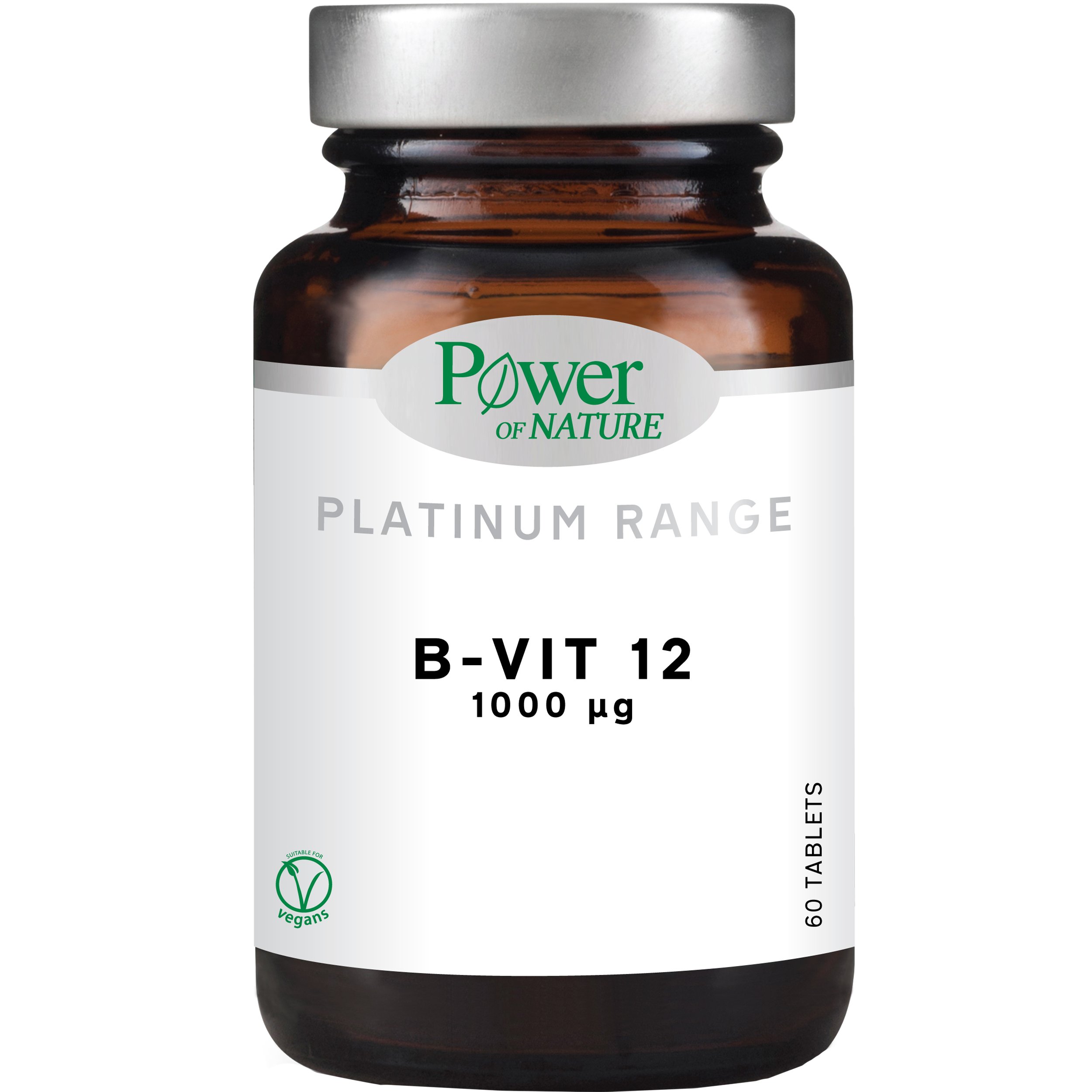 Power Health Platinum Range B – Vit12 1000mg Συμπλήρωμα Διατροφής για την Ομαλή Λειτουργία του Νευρικού Συστήματος 60tabs