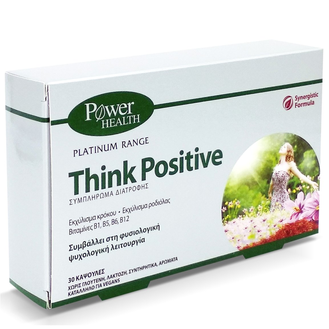 Power Health Platinum Range Think Positive Συμπλήρωμα Διατροφής που Συμβάλλει στη Φυσιολογική Ψυχολογική Λειτουργία 30 Caps