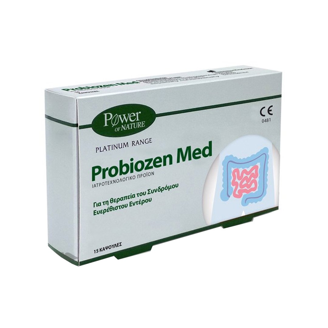 Power of Nature Platinum Range Probiozen Med Συμπλήρωμα Διατροφής για τη Θεραπεία του Σύνδρομου Ευερέθιστου Εντέρου 15caps