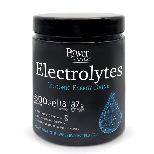 Power of Nature Electrolytes Isotonic Energy Drink Συμπλήρωμα Διατροφής Με Ηλεκτρολύτες & Βιταμίνες 500gr