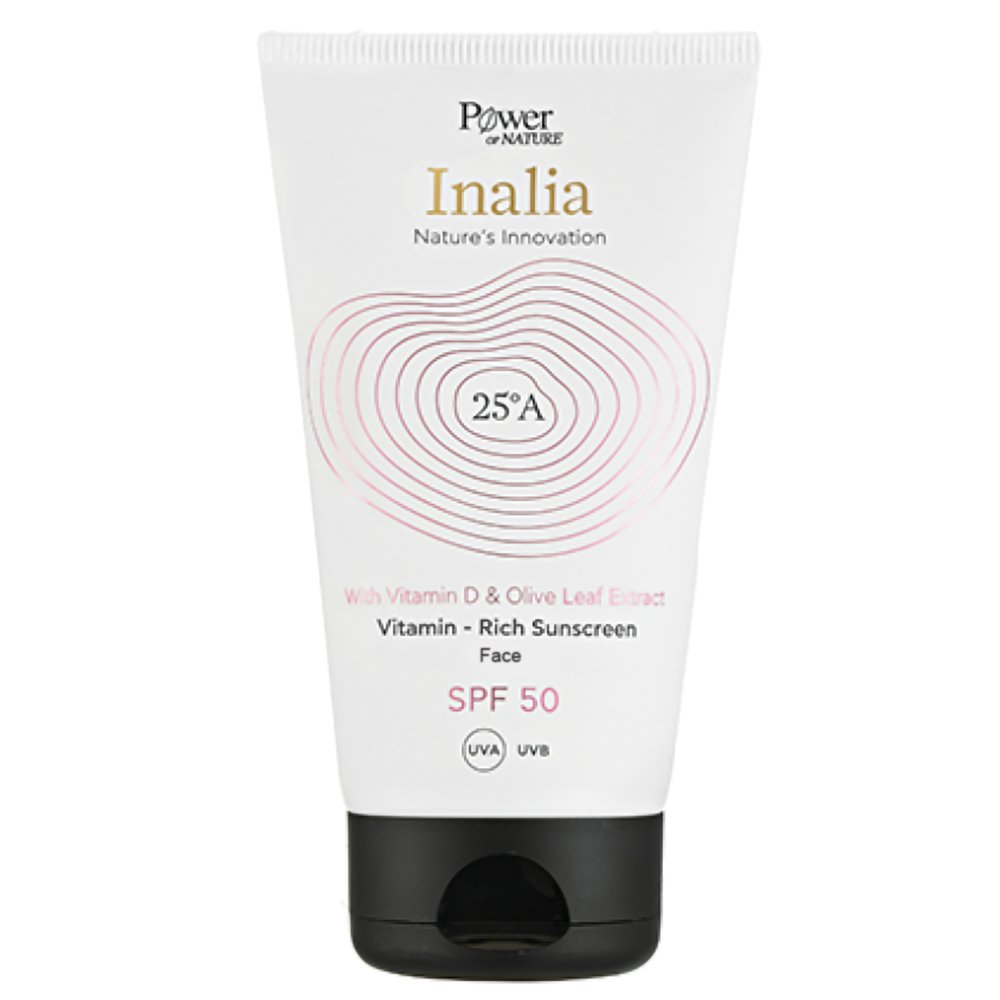Inalia Vitamin & Rich Sunscreen Face Cream Spf50 Αντιηλιακή Κρέμα Προσώπου Υψηλής Προστασίας 50ml