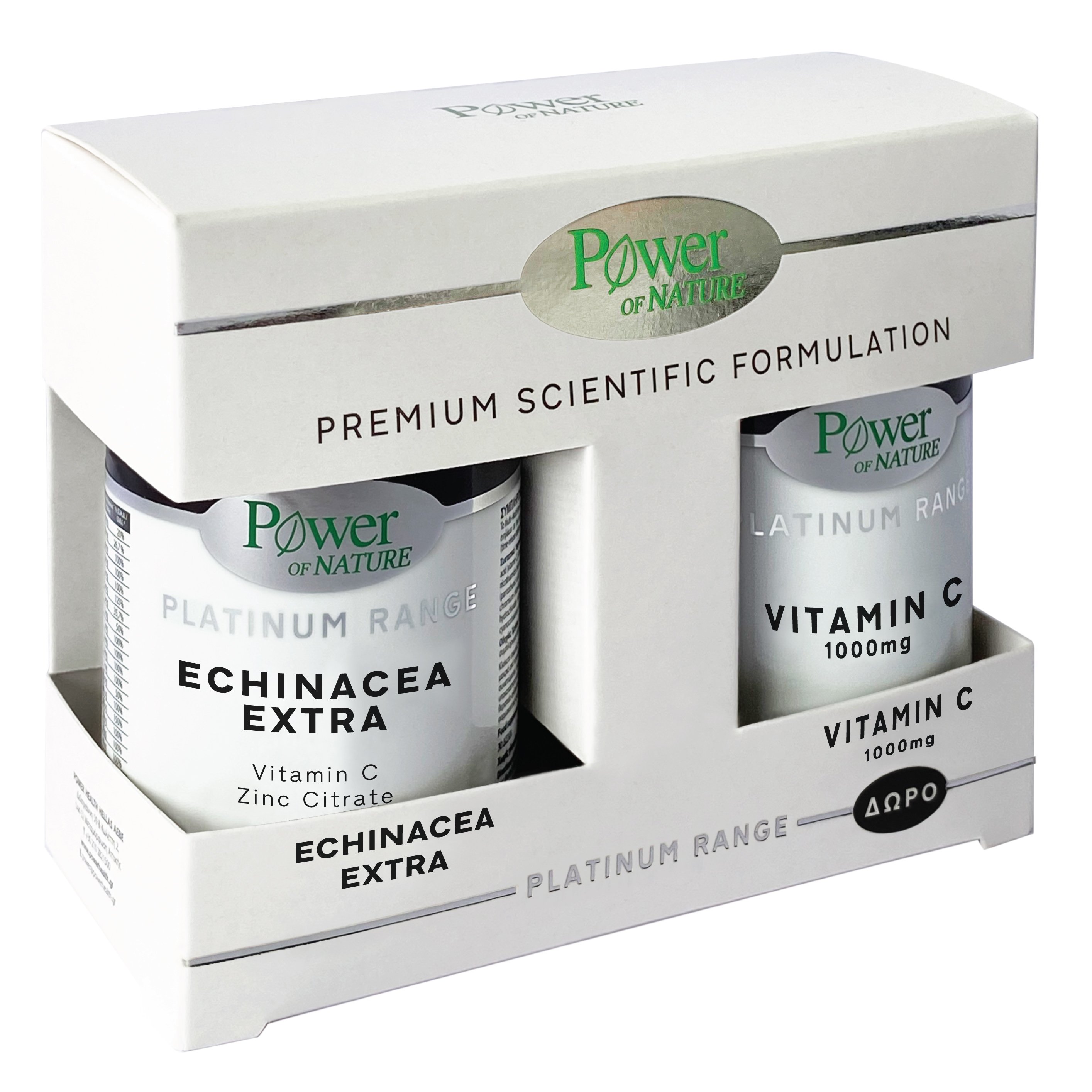 Power of Nature Platinum Range Πακέτο Προσφοράς Echinacea Extra 30caps & Δώρο Vitamin C 1000mg 20tabs