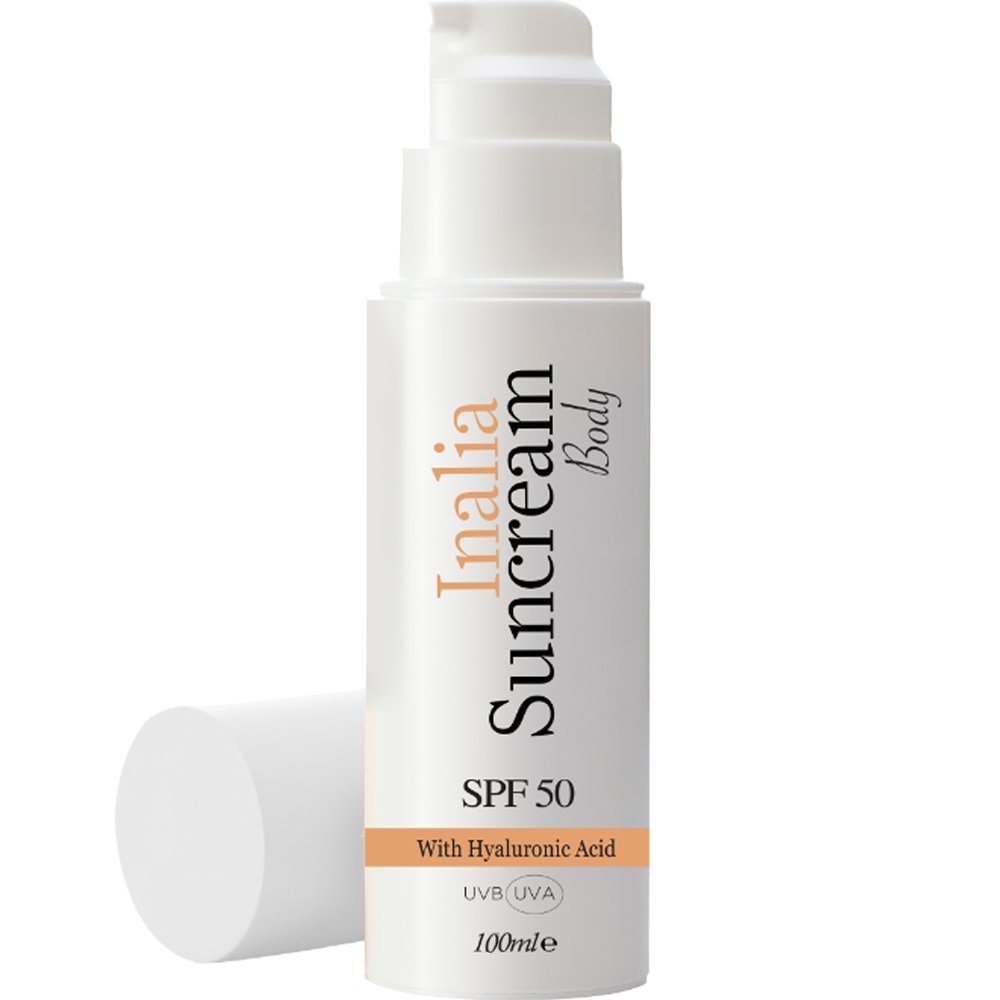 Inalia Inalia Suncream Body Spf50 Αντηλιακή Κρέμα Σώματος Υψηλής Προστασίας με Υαλουρονικό Οξύ, Εκχύλισμα από Σταφύλι & Βιταμίνη E Travel Size 100ml