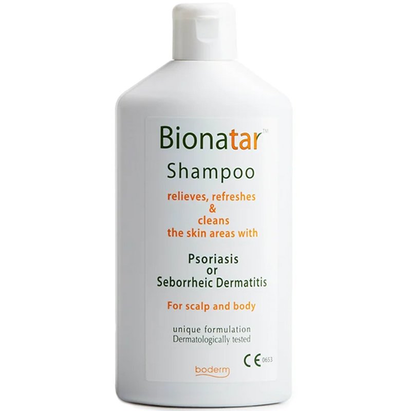 Boderm Bionatar Psoriasis Shampoo Απολεπιστικό, Καταπραϋντικό Σαμπουάν Κατά της Ψωρίασης & της Σμηγματορροϊκής Δερματίτιδας του Τριχωτού της Κεφαλής & του Σώματος 300ml