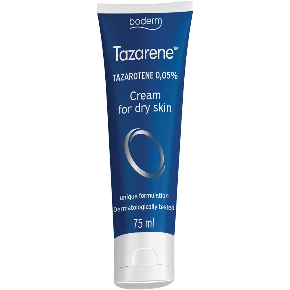 Boderm Tazarene 0.05% Dry Skin Cream Ενυδατική, Μαλακτική Κρέμα Τοπικής Εφαρμογής για Πολύ Ξηρό Δέρμα με Κερατολυτική Δράση 75ml