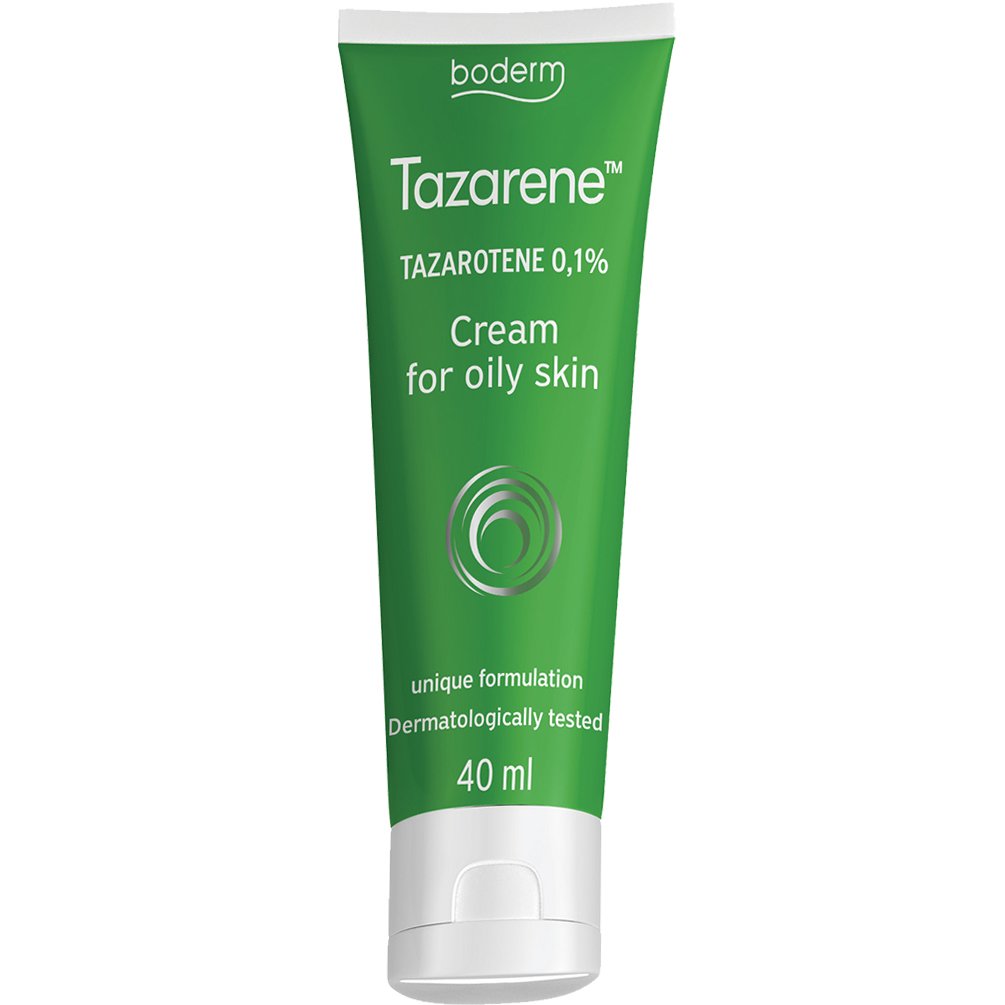 Boderm Tazarene 0.1% Oily Skin Cream Ενυδατική Κρέμα Τοπικής Εφαρμογής για Λιπαρές, με Τάση Ακμής Επιδερμίδες 40ml