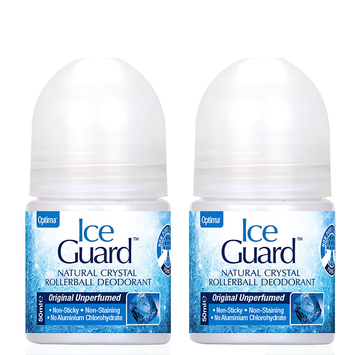 Optima Πακέτο Προσφοράς Ice Guard Rollerball Deodorant Αποσμητικό Από Φυσικά Μεταλλικά Άλατα 2x50ml, -50% στο 2ο Προϊόν