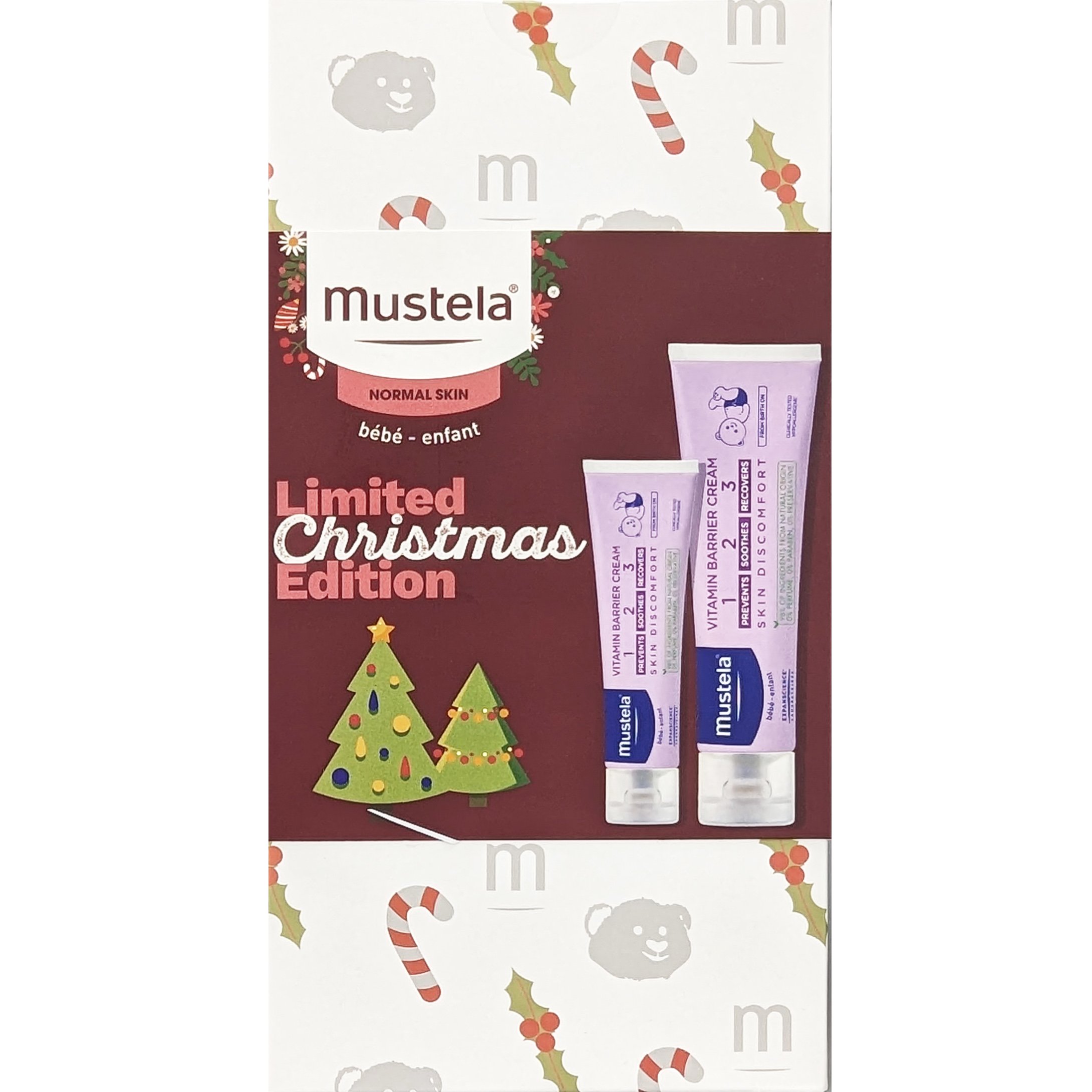 Mustela Promo Limited Christmas Edition 123 Vitamin Barrier Cream Κρέμα Αλλαγής Πάνας 100ml & 50ml