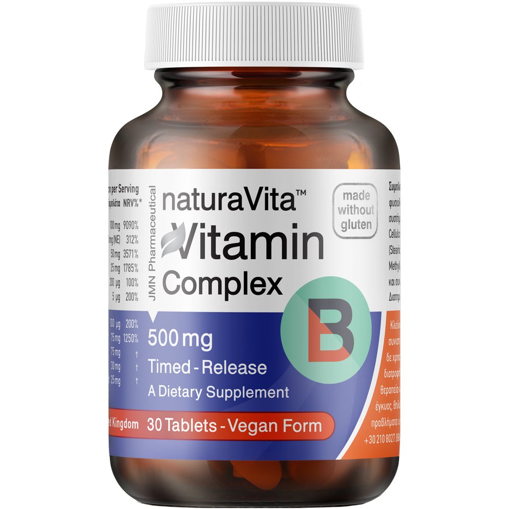 Natuta Vita Vitamin B Complex Συμπλήρωμα Διατροφής Συμπλέγματος Βιταμινών Β για την Καλή Υγεία του Νευρικού Συστήματος, Ενέργεια & Ορμονική Ισορροπία 30tabs
