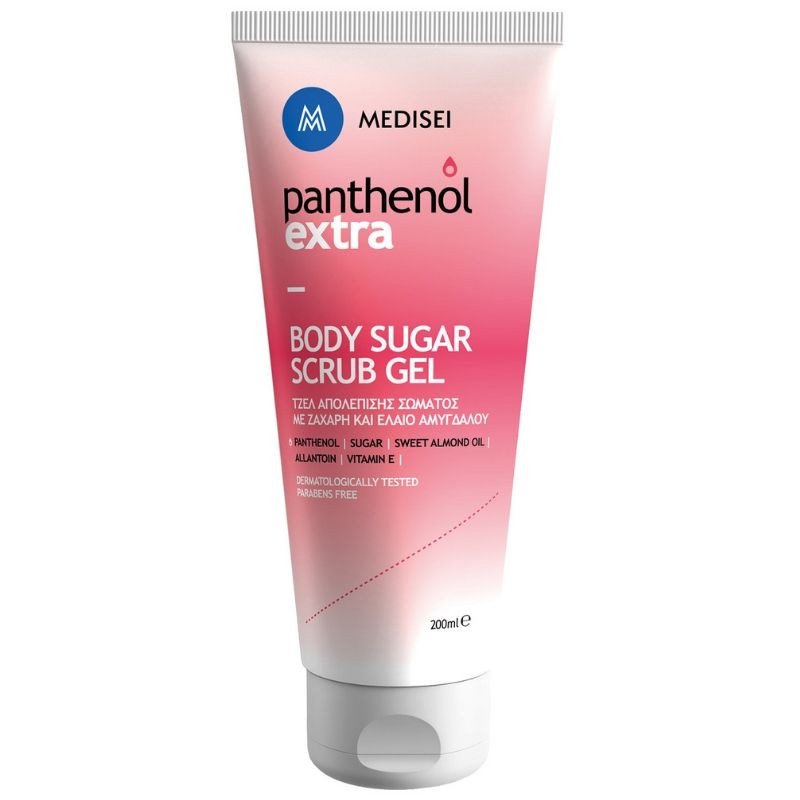 Medisei Panthenol Extra Τζελ Απολέπισης Σώματος Με Ζάχαρη & Έλαιο Αμυγδάλου 200ml