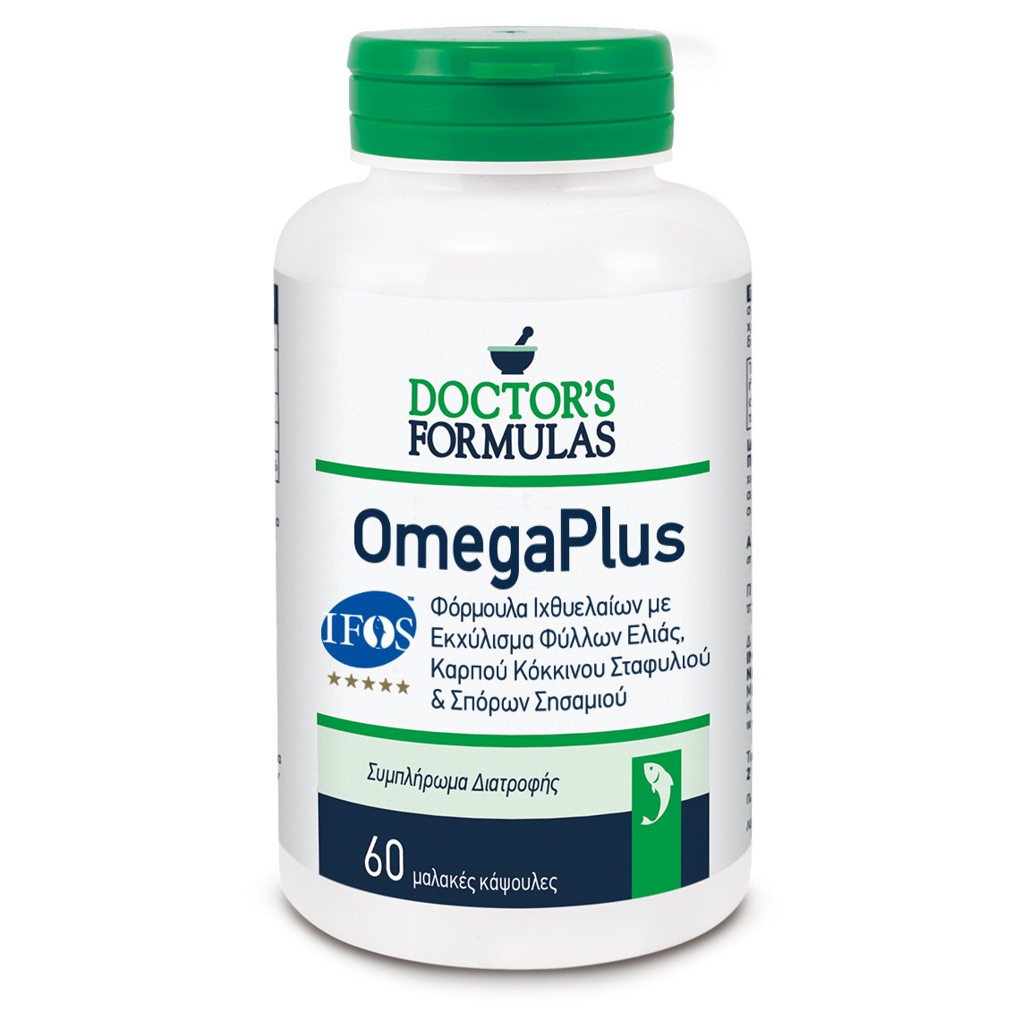 Doctor’s Formulas OmegaPlus Συμπλήρωμα Διατροφής, Φόρμουλα Ιχθυελαίων με Ελαιοευρωπαίνη & Εκχύλισμα Κόκκινου Σταφυλιού 60caps