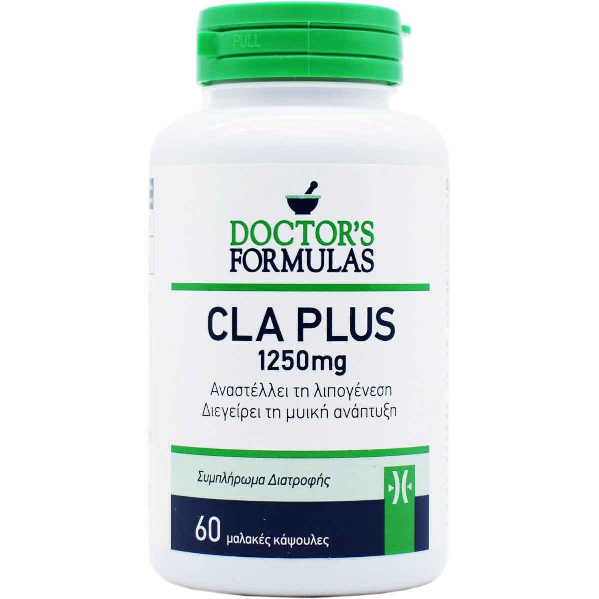 Doctor’s Formulas CLA Plus 1250mg Συμπλήρωμα Διατροφής που Αναστέλλει τη Λιπογένεση & Διεγείρει τη Μυϊκή Ανάπτυξη 60 Soft.caps