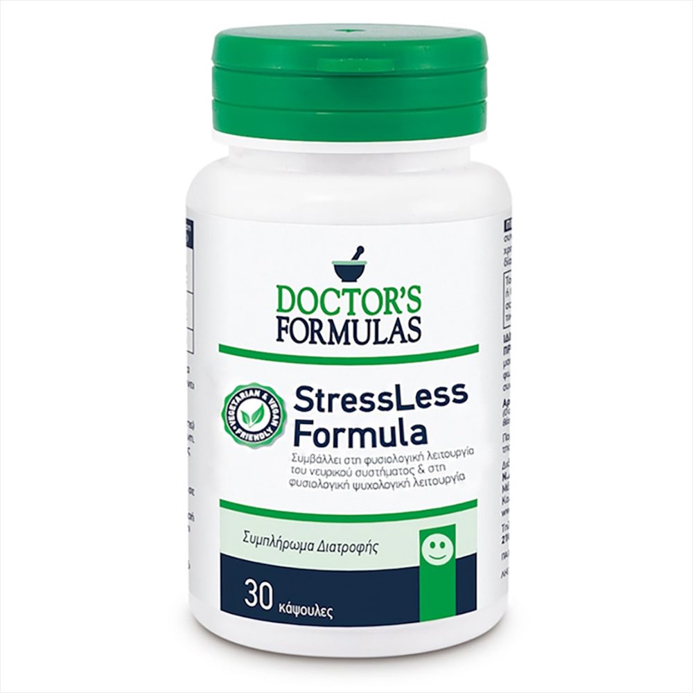 Doctor’s Formulas StressLess Formula Συμπλήρωμα Διατροφής για τη Φυσιολογική Ψυχολογική Λειτουργία 30caps