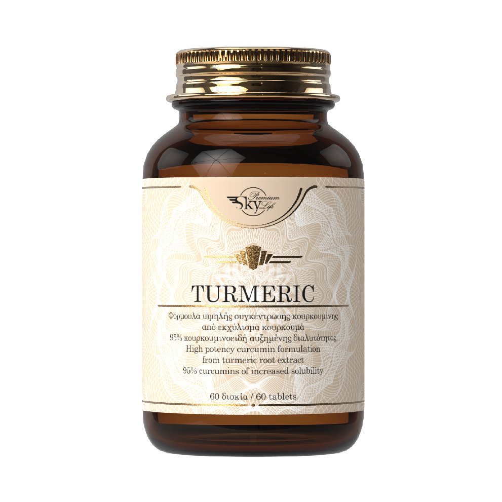 Sky Premium Life Turmeric 1400mg Συμπλήρωμα Διατροφής, Φόρμουλα Υψηλής Συγκέντρωσης Κουρκουμίνης 60 Tabs