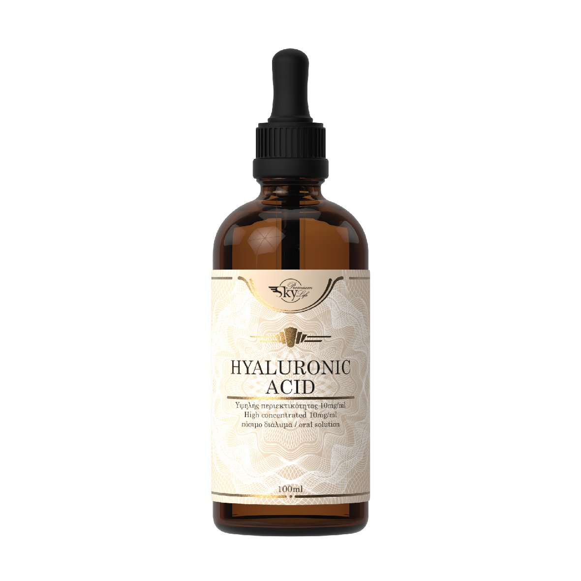 Sky Premium Life Hyaluronic Acid 10mg/ml Συμπλήρωμα Διατροφής, Υψηλής Περιεκτικότητας Υαλουρονικό Οξύ 100ml