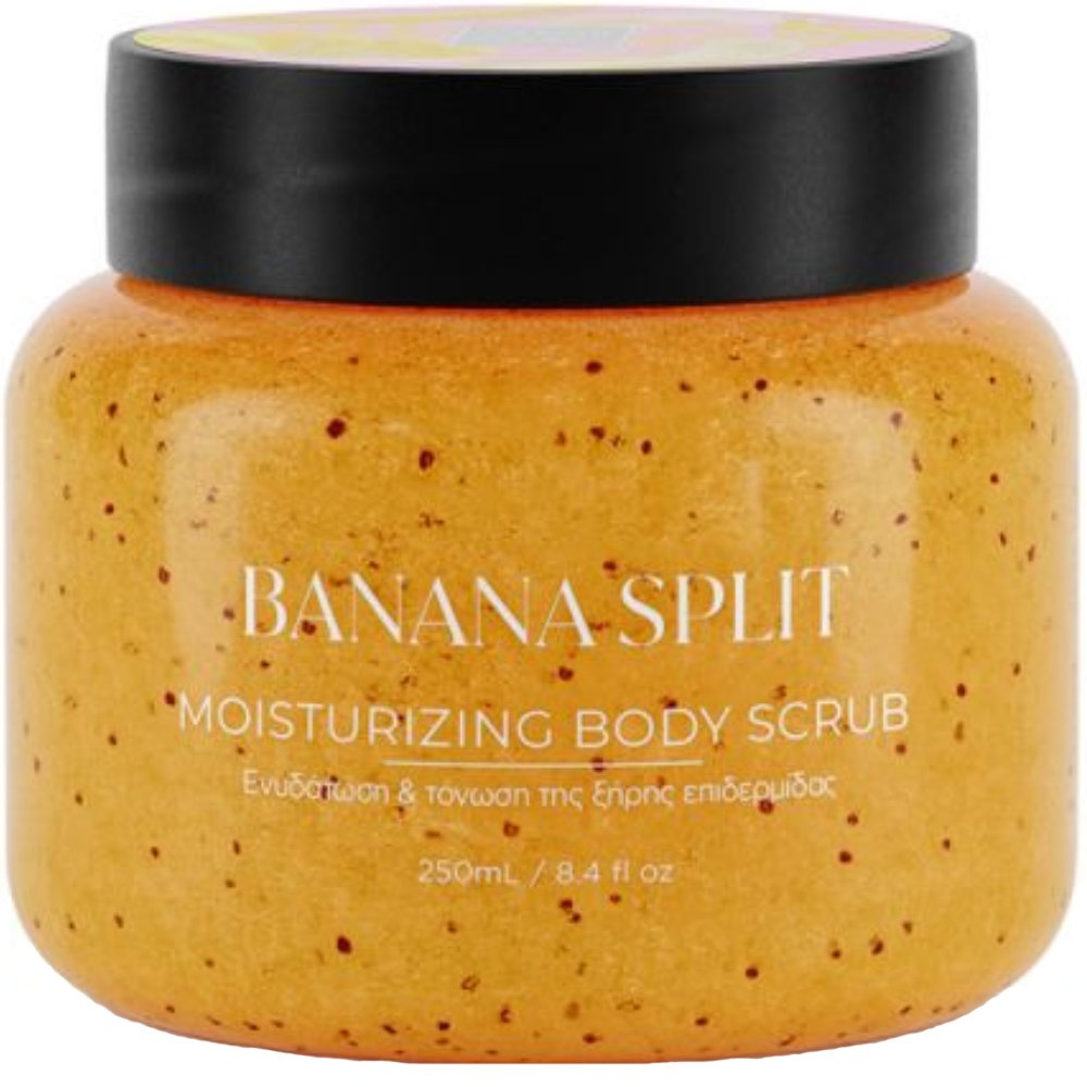 Lavish Care Lavish Care Moisturizing Body Scrub Banana Split Απολεπιστικό Σώματος για Ενυδάτωση & Τόνωση της Ξηρής Επιδερμίδας 250ml