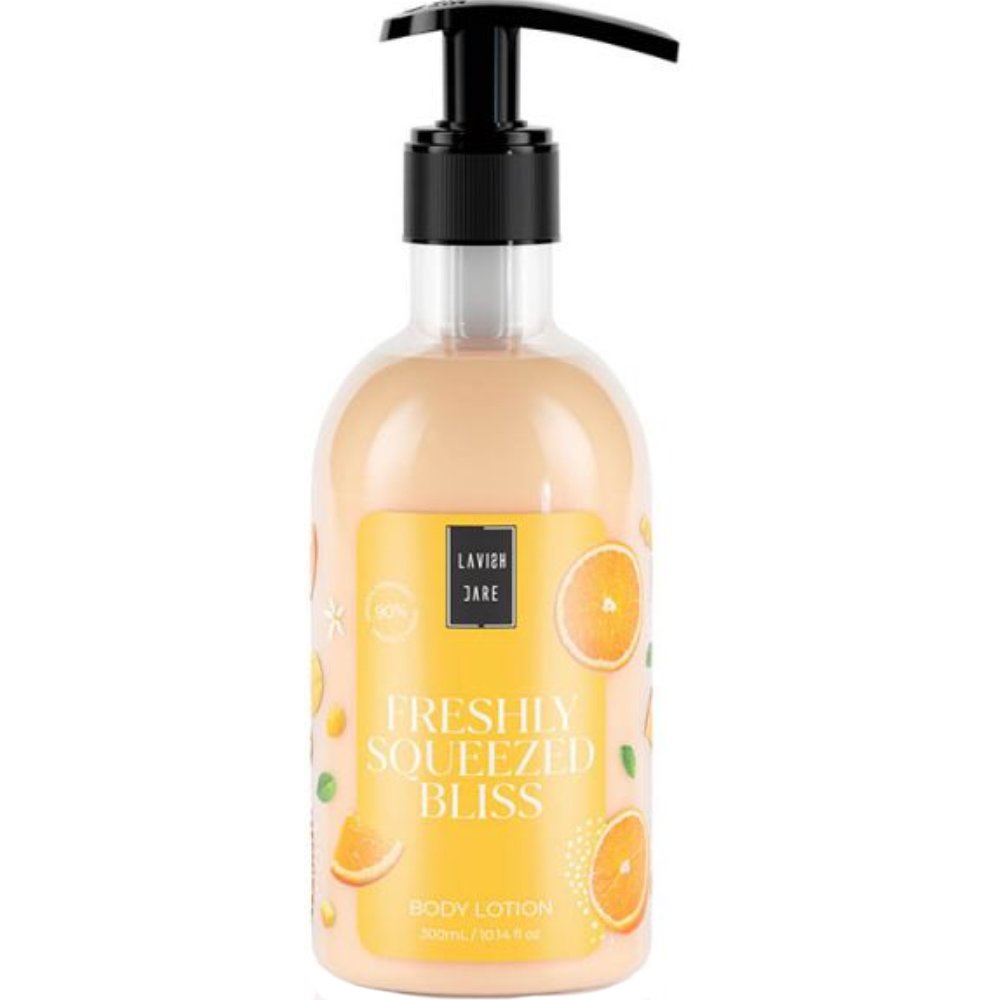 Lavish Care Body Lotion Freshly Squeezed Bliss Ενυδατική Κρέμα Σώματος με Ευχάριστο Άρωμα Πορτοκάλι & Μάνγκο με Αντλία 300ml