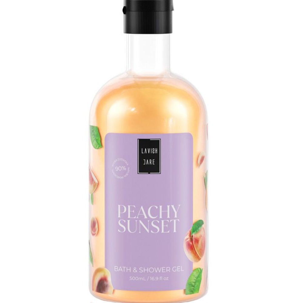 Lavish Care Lavish Care Peachy Sunset Shower Gel Ενυδατικό & Αρωματικό Αφρόλουτρο με Άρωμα Ροδάκινο 500ml