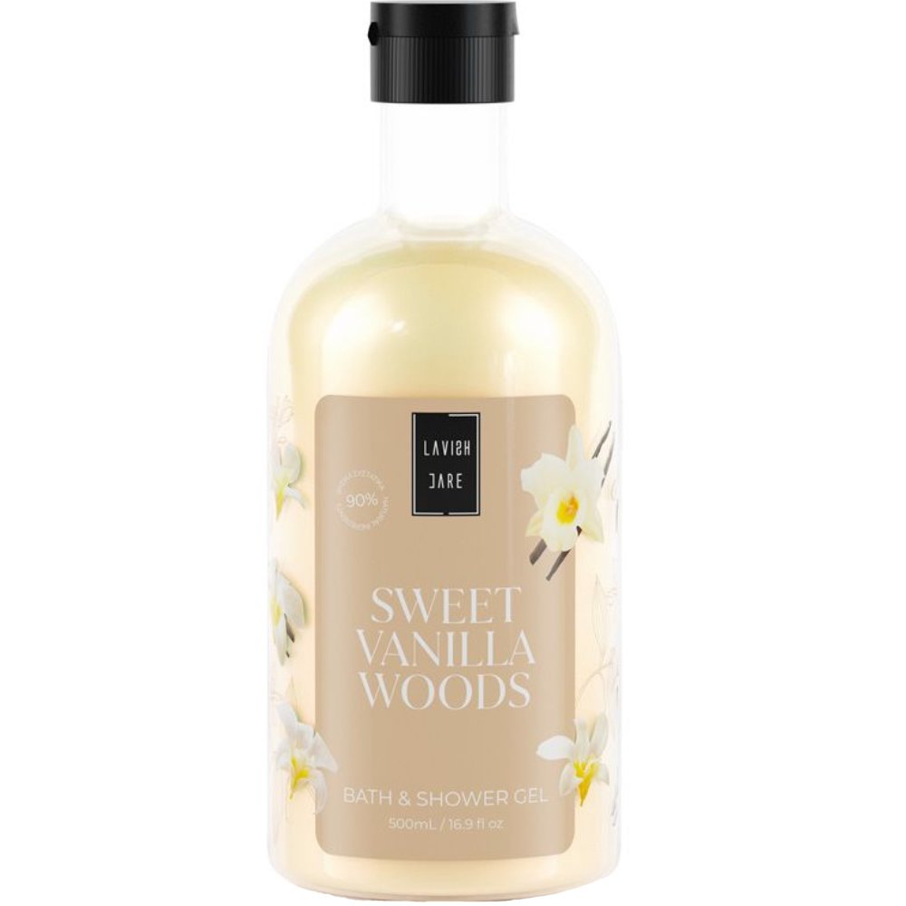 Lavish Care Sweet Vanilla Woods Shower Gel Ενυδατικό & Αρωματικό Αφρόλουτρο με Άρωμα Βανίλια 500ml