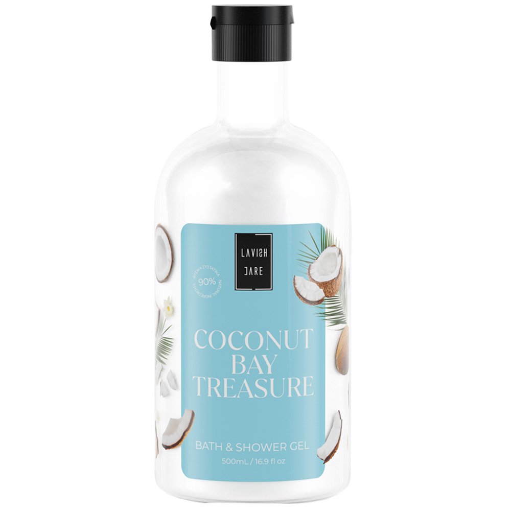 Lavish Care Lavish Care Coconut Bay Treasure Bath & Shower Gel Ενυδατικό & Καταπραϋντικό Αφρόλουτρο με Άρωμα Καρύδας 500ml