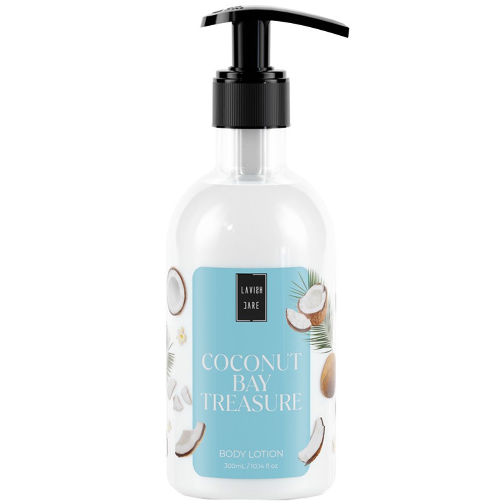 Lavish Care Lavish Care Coconut Bay Treasure Body Lotion Ενυδατική Κρέμα Σώματος με Άρωμα Καρύδας με Αντλία 300ml