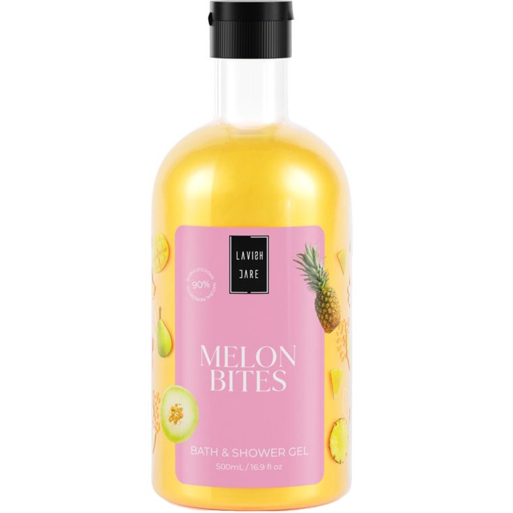 Lavish Care Melon Bites Shower Gel 500ml,Ενυδατικό & Αρωματικό Αφρόλουτρο με Εκχύλισμα Εξωτικών Φρούτων