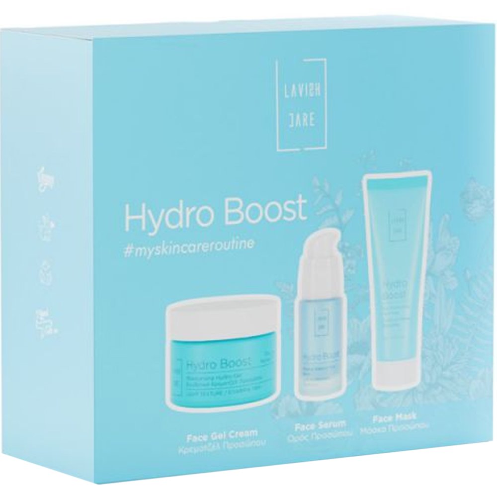 Lavish Care Lavish Care Promo Hydro Boost Moisturising Light Texture Day Face Hydro-Gel 50ml & Moisture Balance Face Serum 30ml & Skin Moisturising Face Mask 75ml
