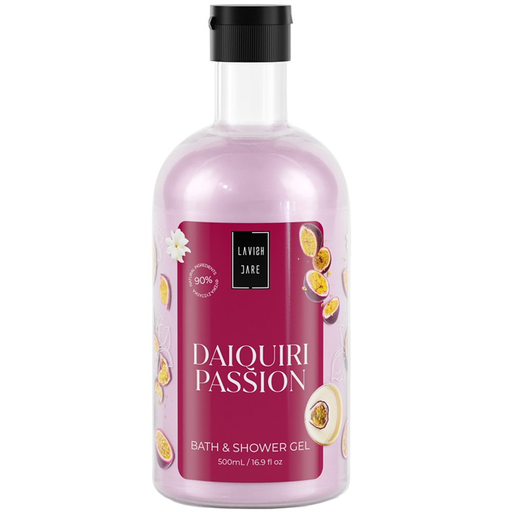Lavish Care Daiquiri Passion Bath & Shower Gel Ενυδατικό & Καταπραϋντικό Αφρόλουτρο με Άρωμα Φρούτο του Πάθους 500ml
