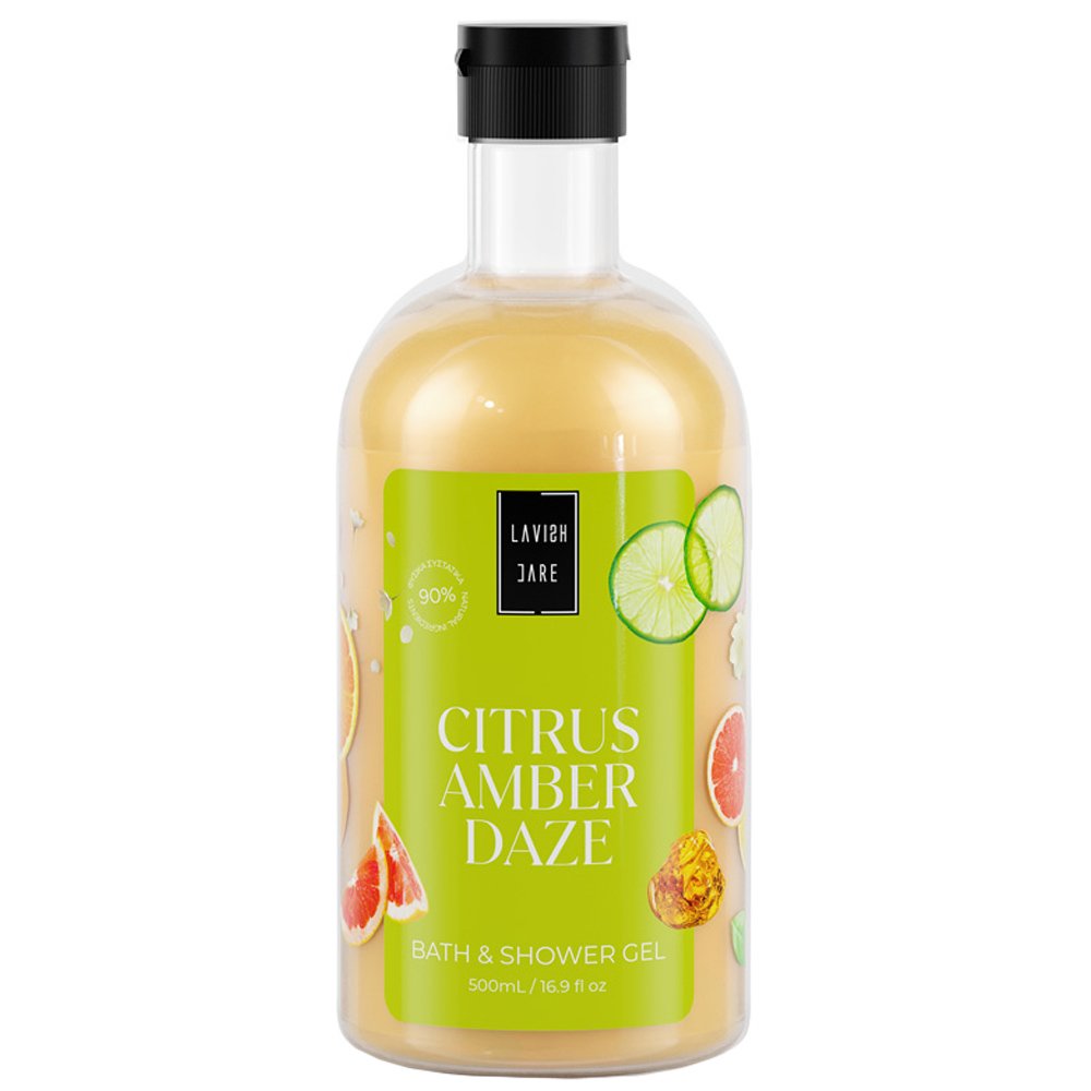 Lavish Care Lavish Care Citrus Amber Daze Shower Gel Ενυδατικό & Καταπραϋντικό Αφρόλουτρο με Άρωμα Εσπεριδοειδών 500ml