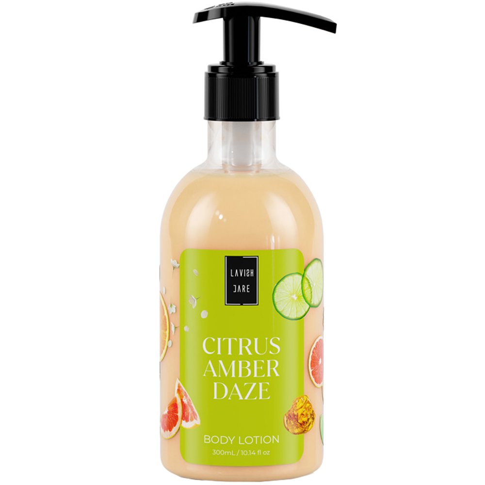 Lavish Care Citrus Amber Daze Body Lotion Ενυδατική Κρέμα Σώματος με Άρωμα Εσπεριδοειδών με Αντλία 300ml