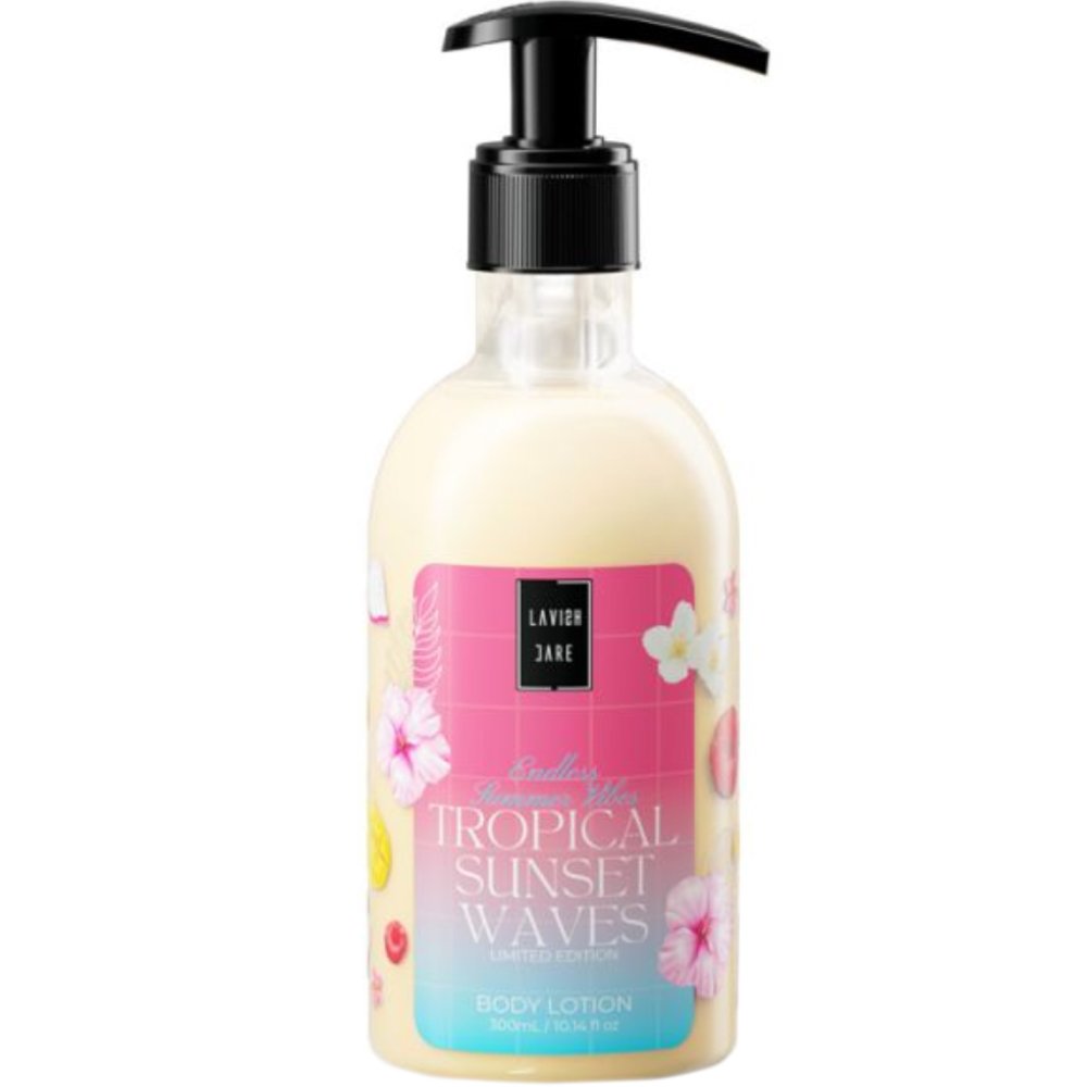 Lavish Care Tropical Sunset Waves Body Lotion Ενυδατική Κρέμα Σώματος & Χεριών με Άρωμα Βανίλια με Αντλία 300ml
