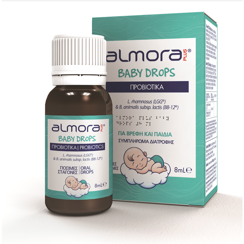 Elpen Almora Plus Baby Drops Βρεφικά Προβιοτικά 8ml