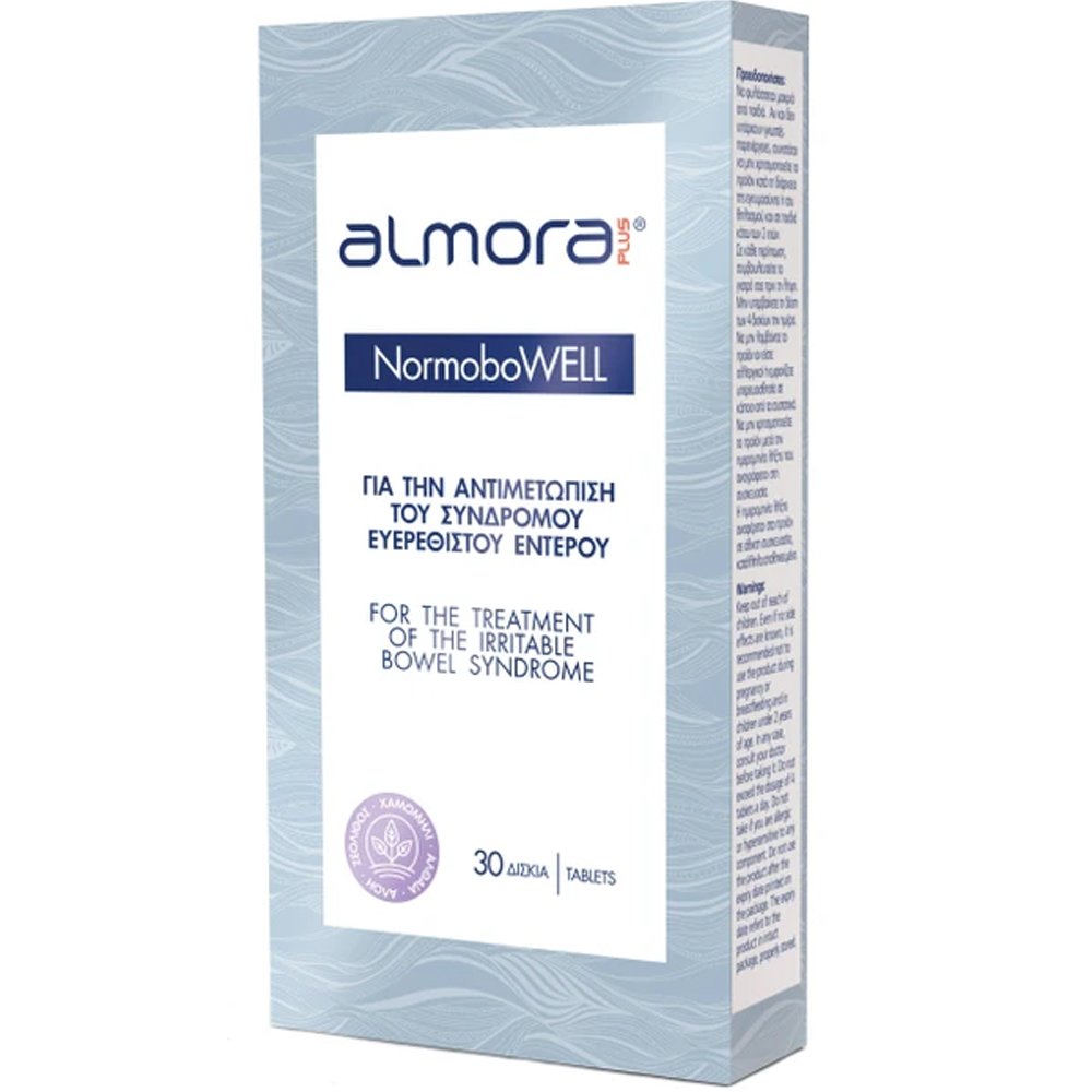 Almora Plus Almora Plus NormoboWELL Συμπλήρωμα Διατροφής για την Αντιμετώπιση των Συμπτωμάτων του Συνδρόμου Ευερέθιστου Εντέρου 30tabs