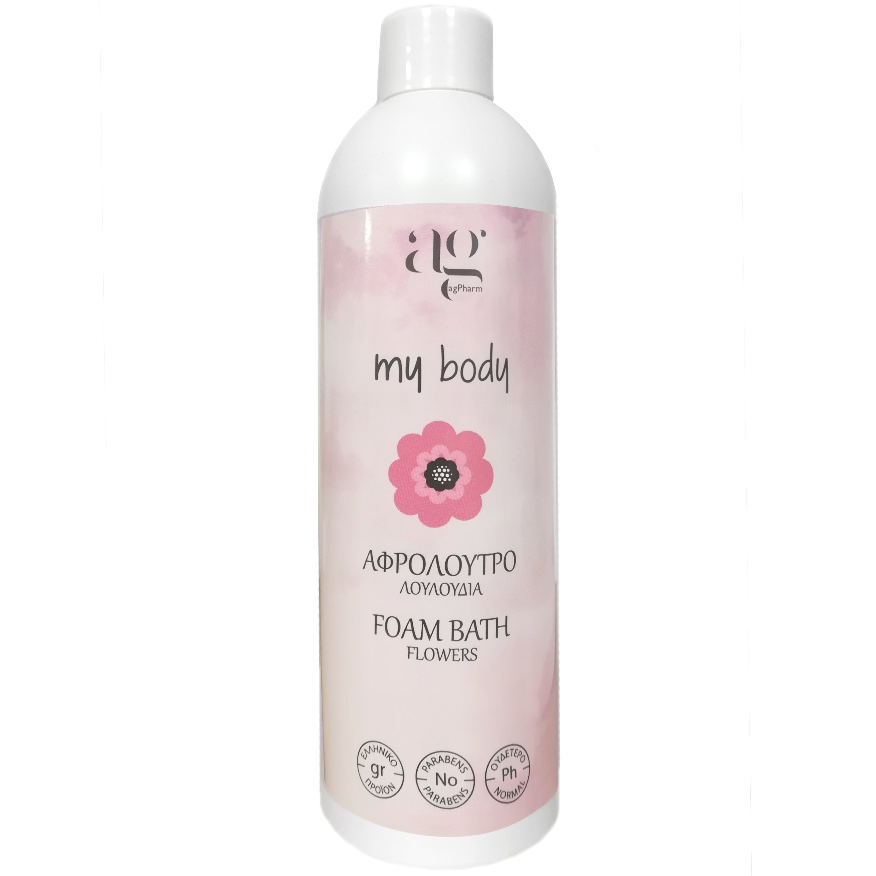 AgPharm My Body Foam Bath Flowers Ενυδατικό Αφρόλουτρο Σώματος με Άρωμα Λουλουδιών 300ml